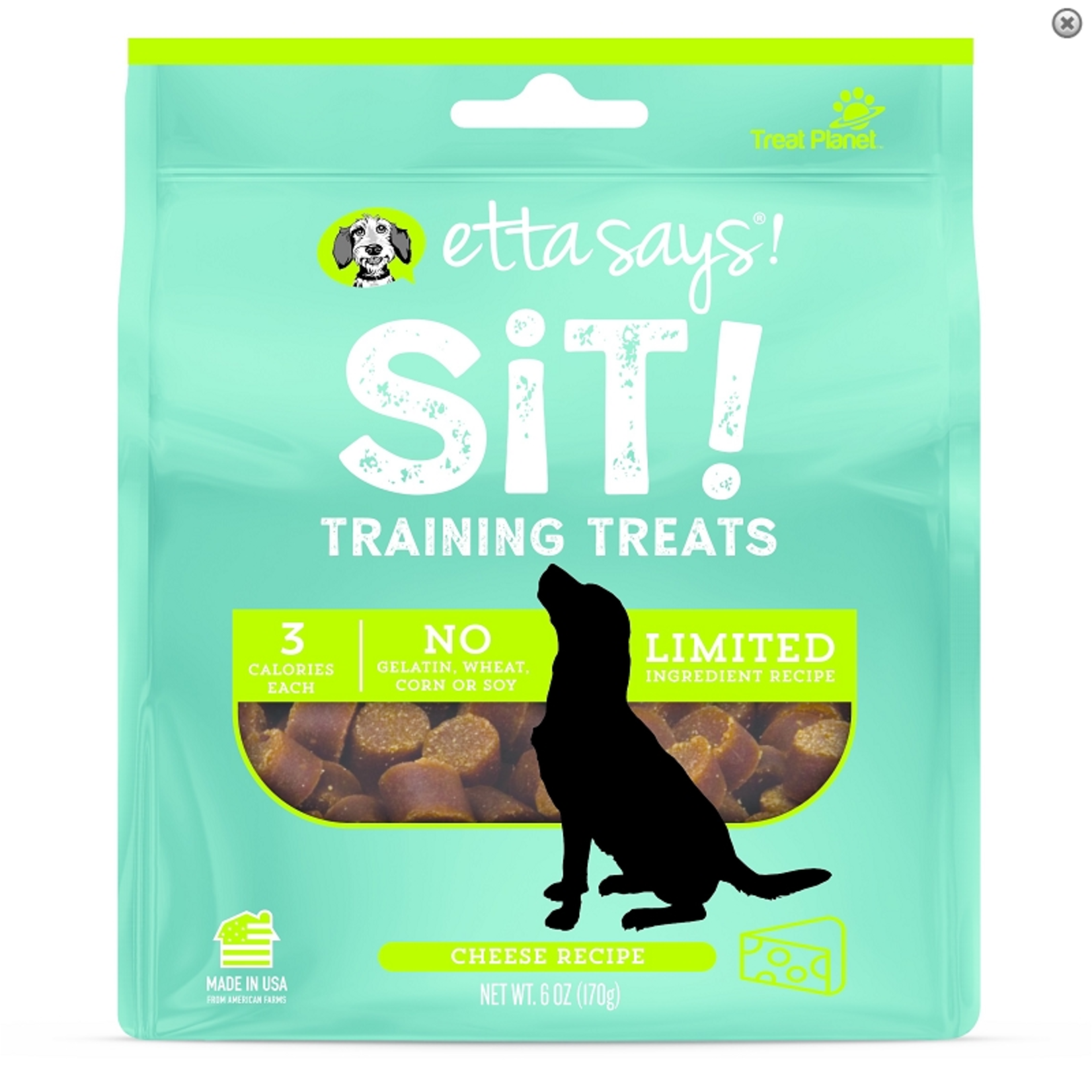 Treat Planet ETTA SAYS SIT TRAINING TREAT CHEESE 6 OZ