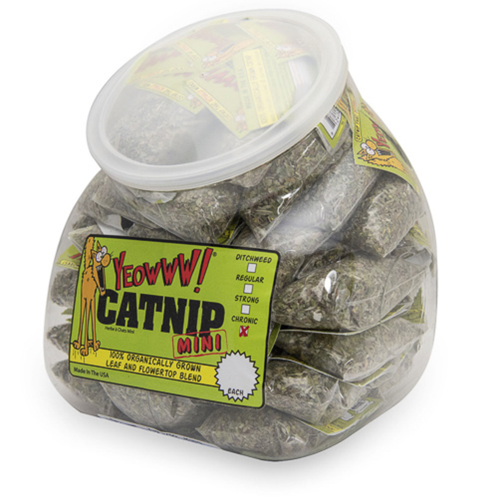 Yeowww YEOWWW CATNIP LOOSE LEAF & FLOWER 50/mini bag JUG