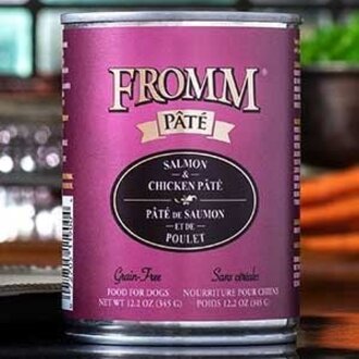 Fromm FROMM DOG CAN PATE SALMON CHICKEN 12/12.2 OZ