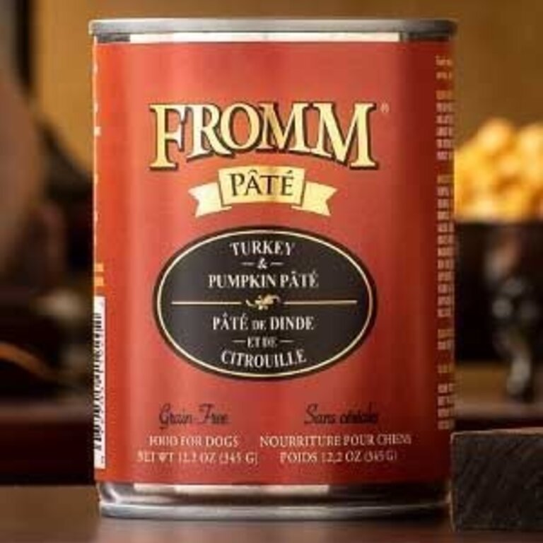 Fromm Fromm Dog Can GF Pate' Turkey  Pumpkin 12/12 oz