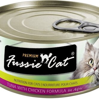 FussieCat FussieCat Can Prem Tuna Chicken Aspic 24/2.82oz