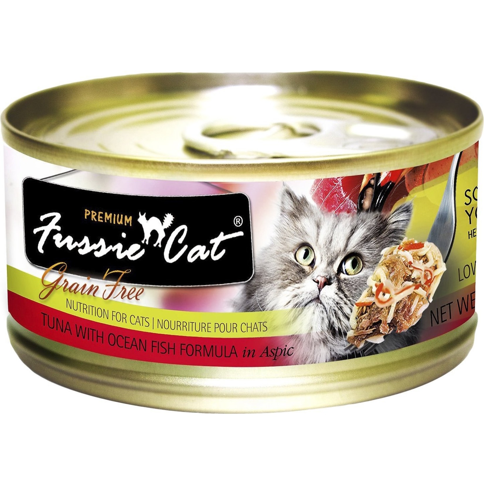 FussieCat FussieCat Can Prem Tuna Ocean Fish Aspic 24/2.82oz