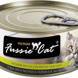 FussieCat FussieCat Can Prem Tuna Mussel Aspic 24/2.82oz