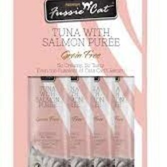FussieCat FussieCat Puree Tuna w Salmon  4 pk
