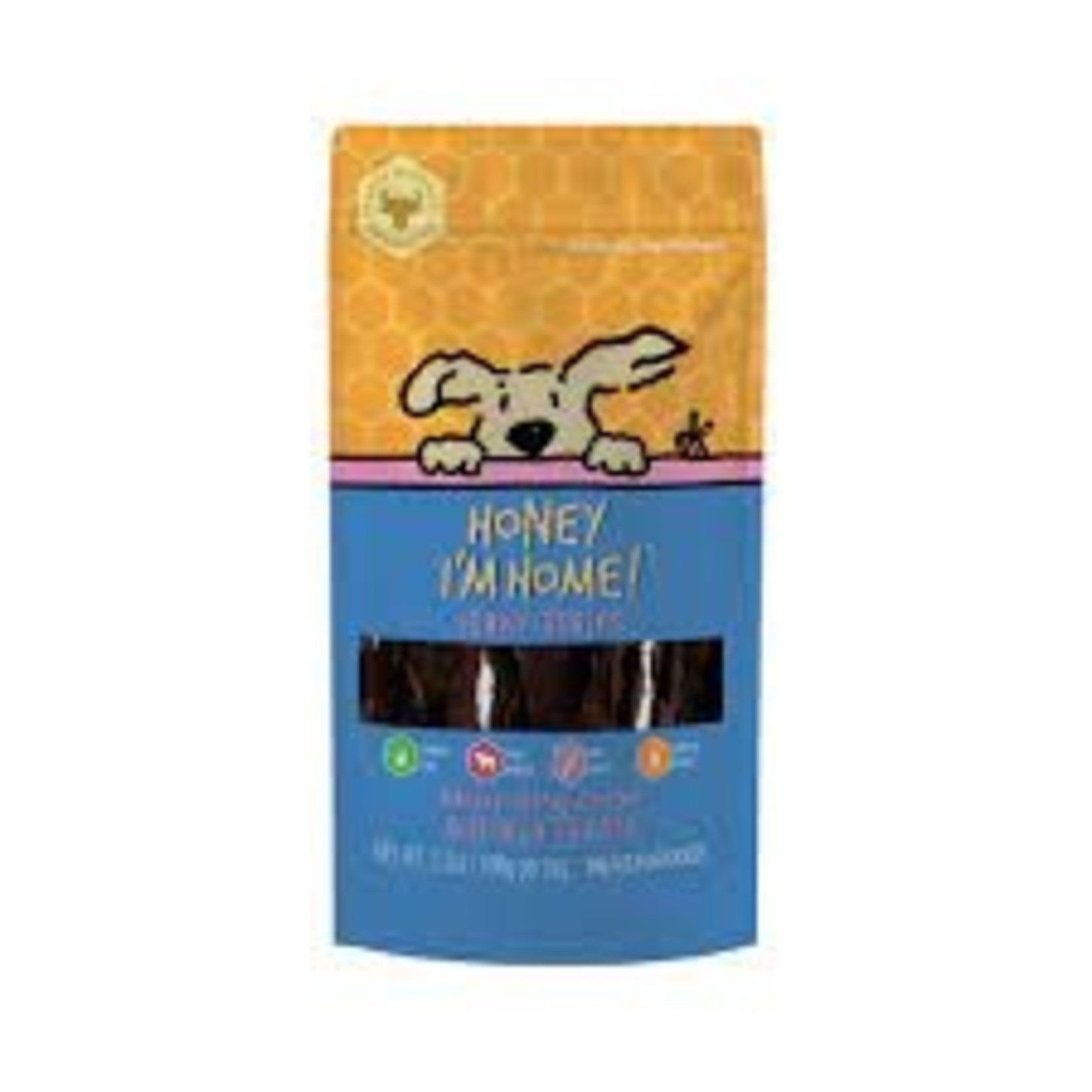 HIH HIH HONEY COATED BUFFALO TREATS JERKY STRIPS 3.5 OZ