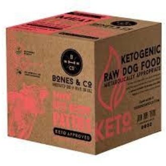 Bones & Co. Bones & Co Frozen Dog Food Beef Bulk 18lb