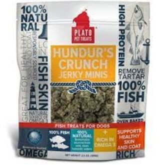 Plato PLATO HUNDURS CRUNCH JERKY MINIS 3.5 OZ