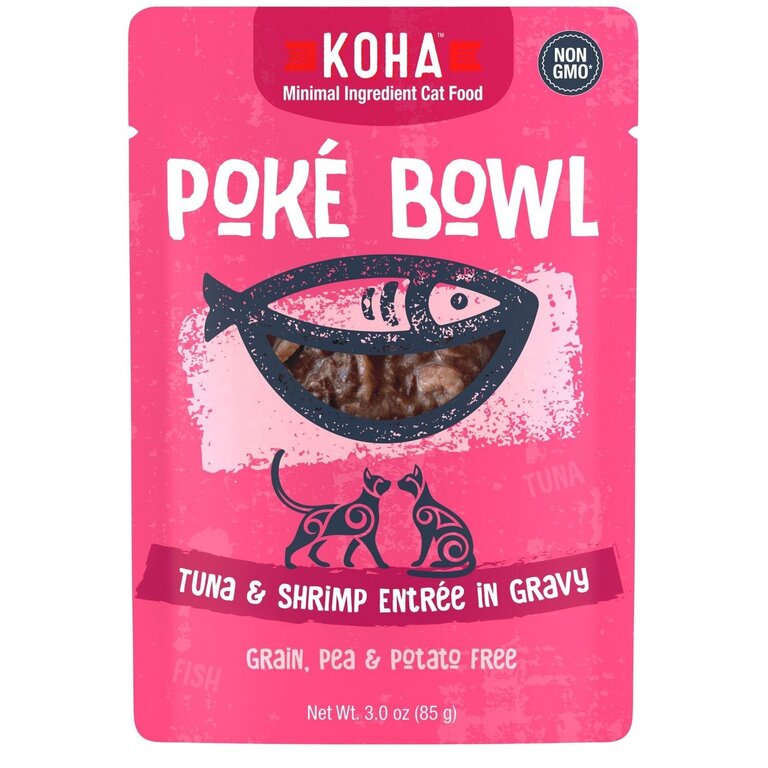 Koha Koha Cat Poke Bowl Tuna Shrimp pouch 24/3oz