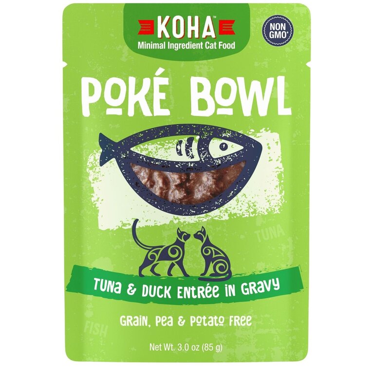 Koha Koha Cat Poke Bowl Tuna Duck pouch 24/3oz