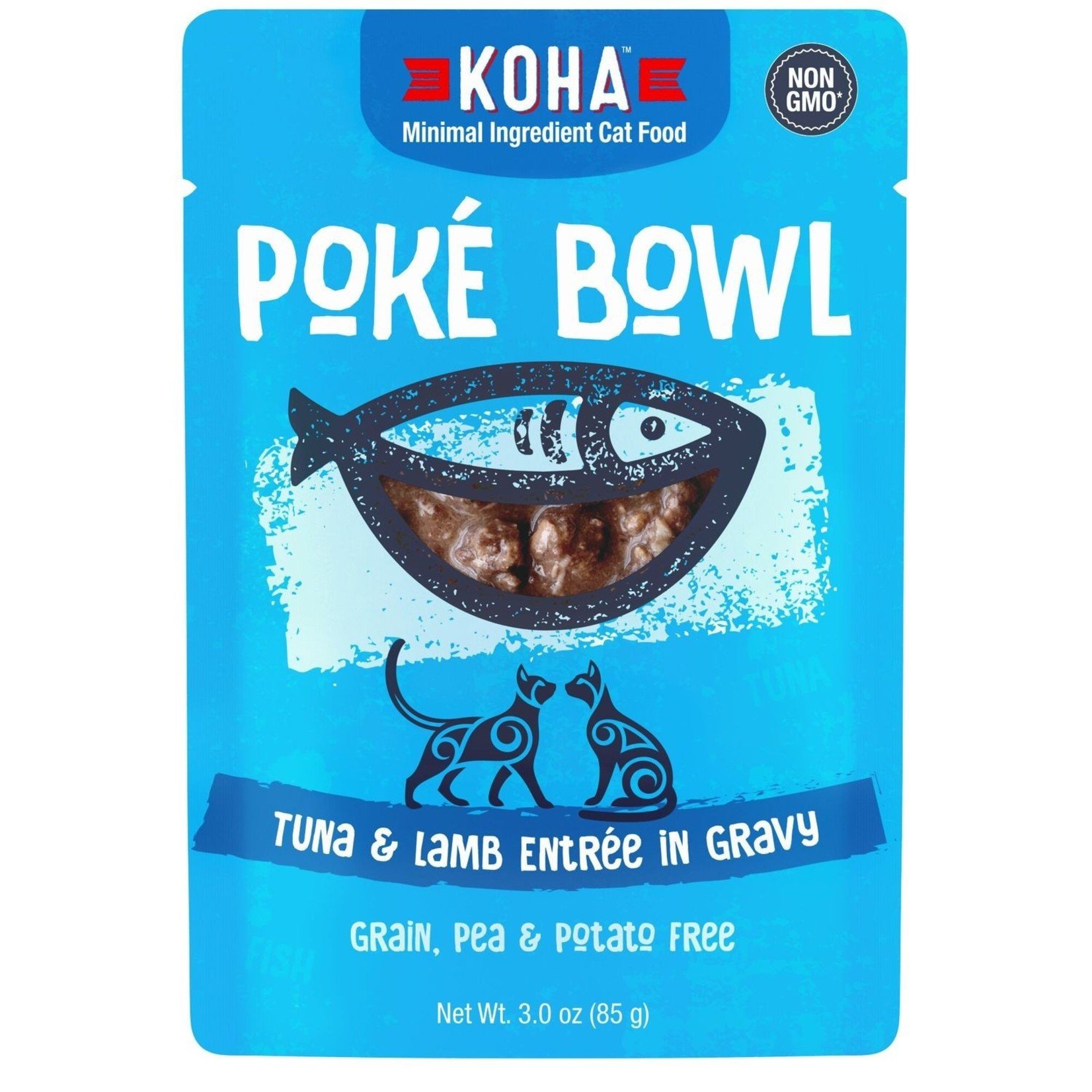 Koha Koha Cat Poke Bowl Tuna Lamb pouch 24/3oz