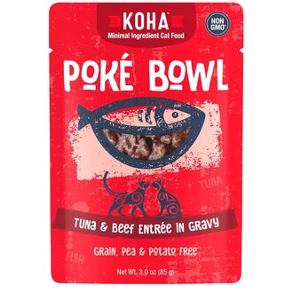 Koha Koha Cat Poke Bowl Tuna Beef pouch 24/3oz