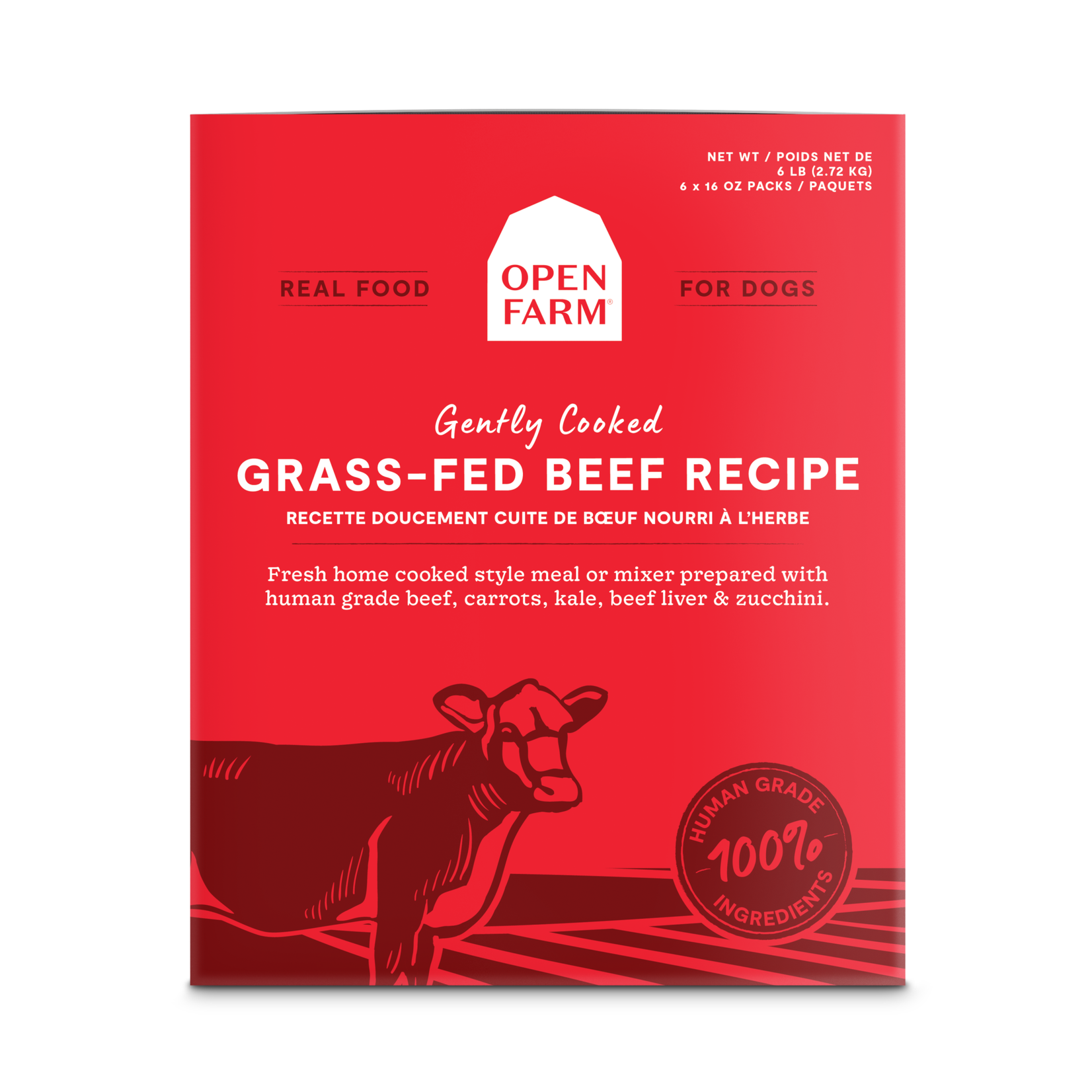 Open Farm Open Farm Gently Cooked Frzn Beef 96oz