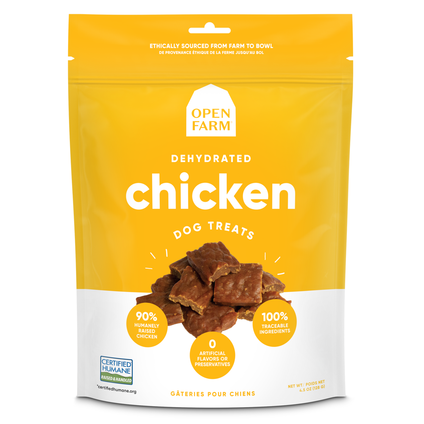 Open Farm OPEN FARM DOG TREAT DEHYDRATED CHICKEN 4.5oz