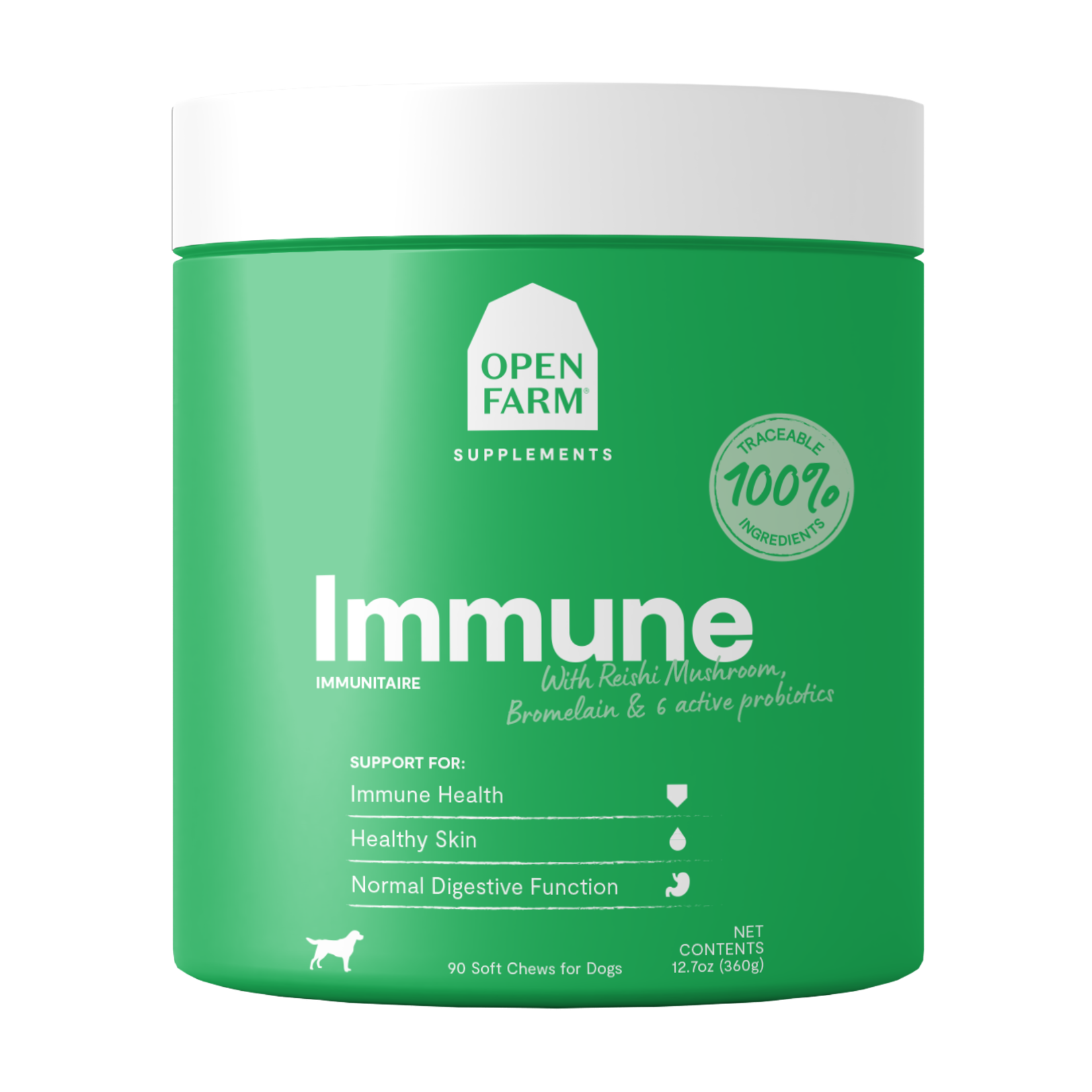 Open Farm OPEN FARM DOG SUPPLEMENT IMMUNE CHEWS 90CT