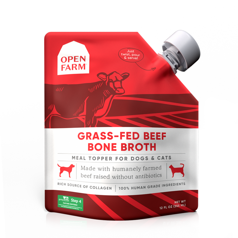 Open Farm OPEN FARM BONE BROTH BEEF 12 OZ 6/CS