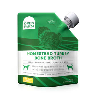 Open Farm OPEN FARM BONE BROTH TURKEY 12 OZ 6/CS