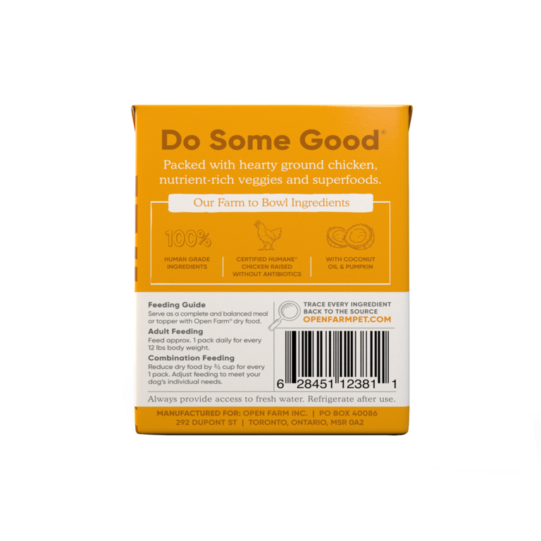 Open Farm Open Farm Dog Chicken Rustic Stew 12.5oz TetraPak