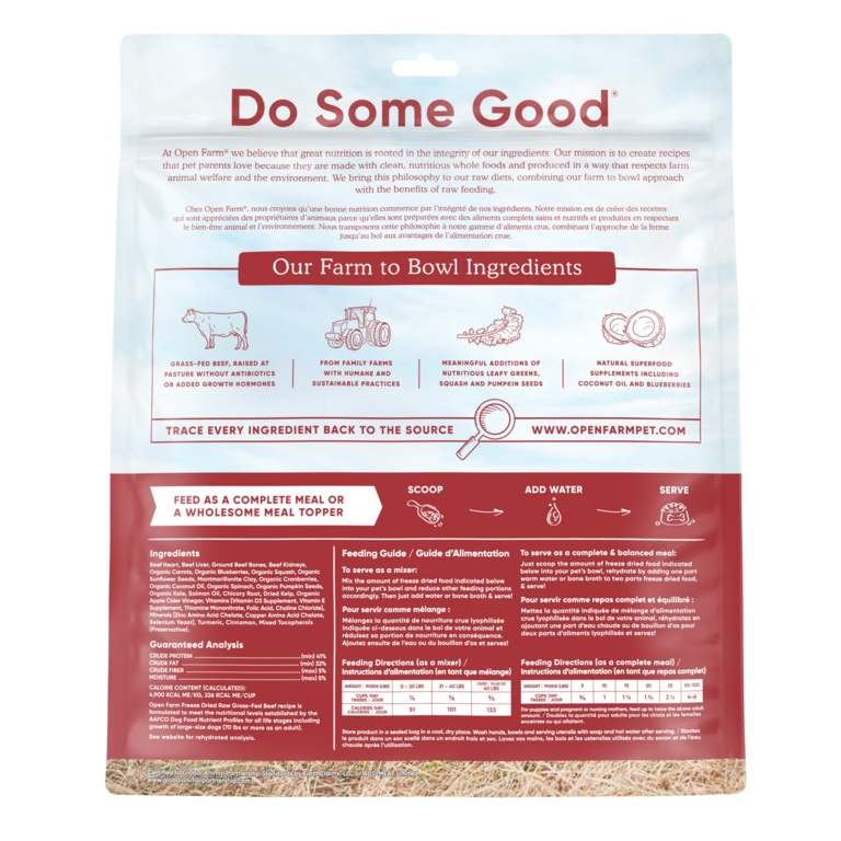 Open Farm OPEN FARM DOG FD RAW BEEF