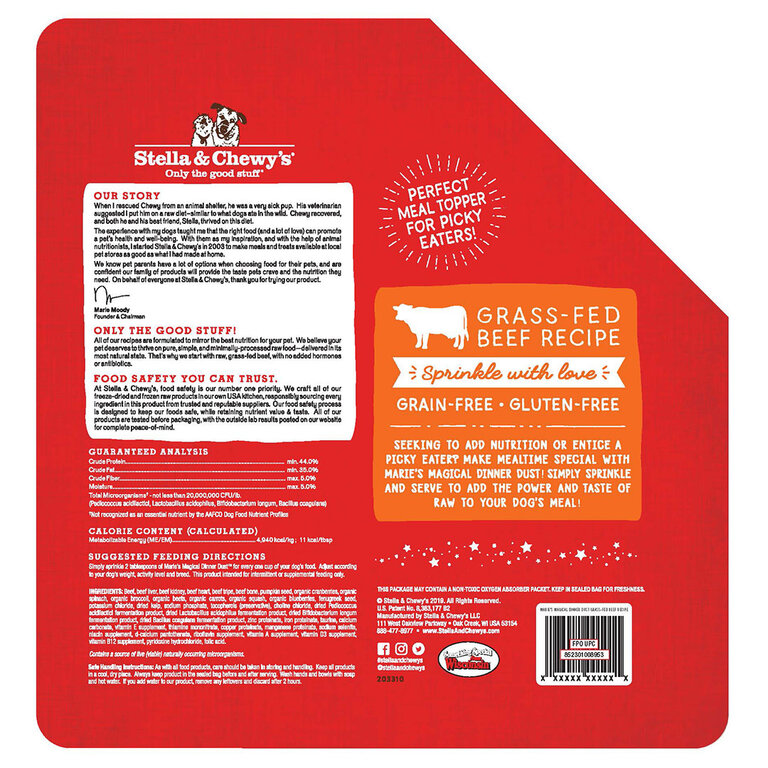 Stella & Chewy's STELLA & CHEWY'S MAGICAL  DINNER DUST BEEF 7 OZ