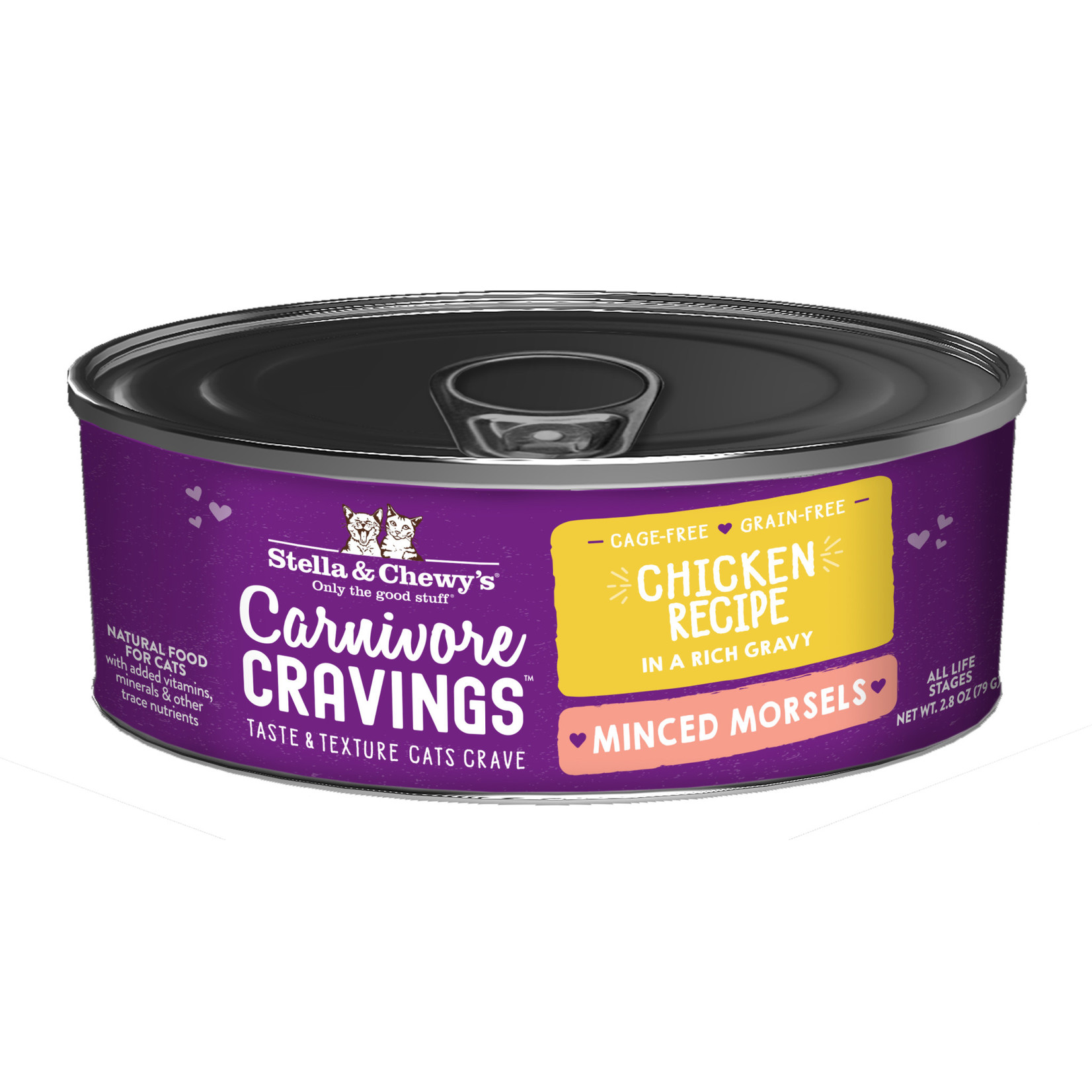 Stella & Chewy's STELLA & CHEWYS CAT CARN CRAV MORSELS CHICKEN 2.8 OZ 24/CS