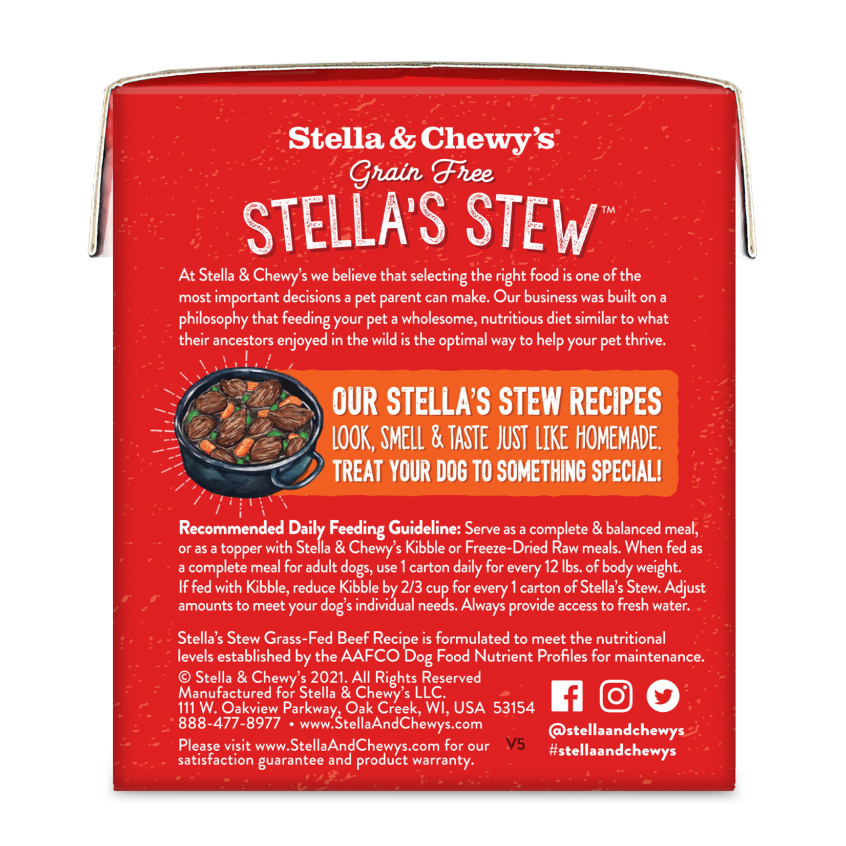 Stella & Chewy's STELLA & CHEWYS STEWS DOG GRASS FED BEEF 11 OZ 12/CS