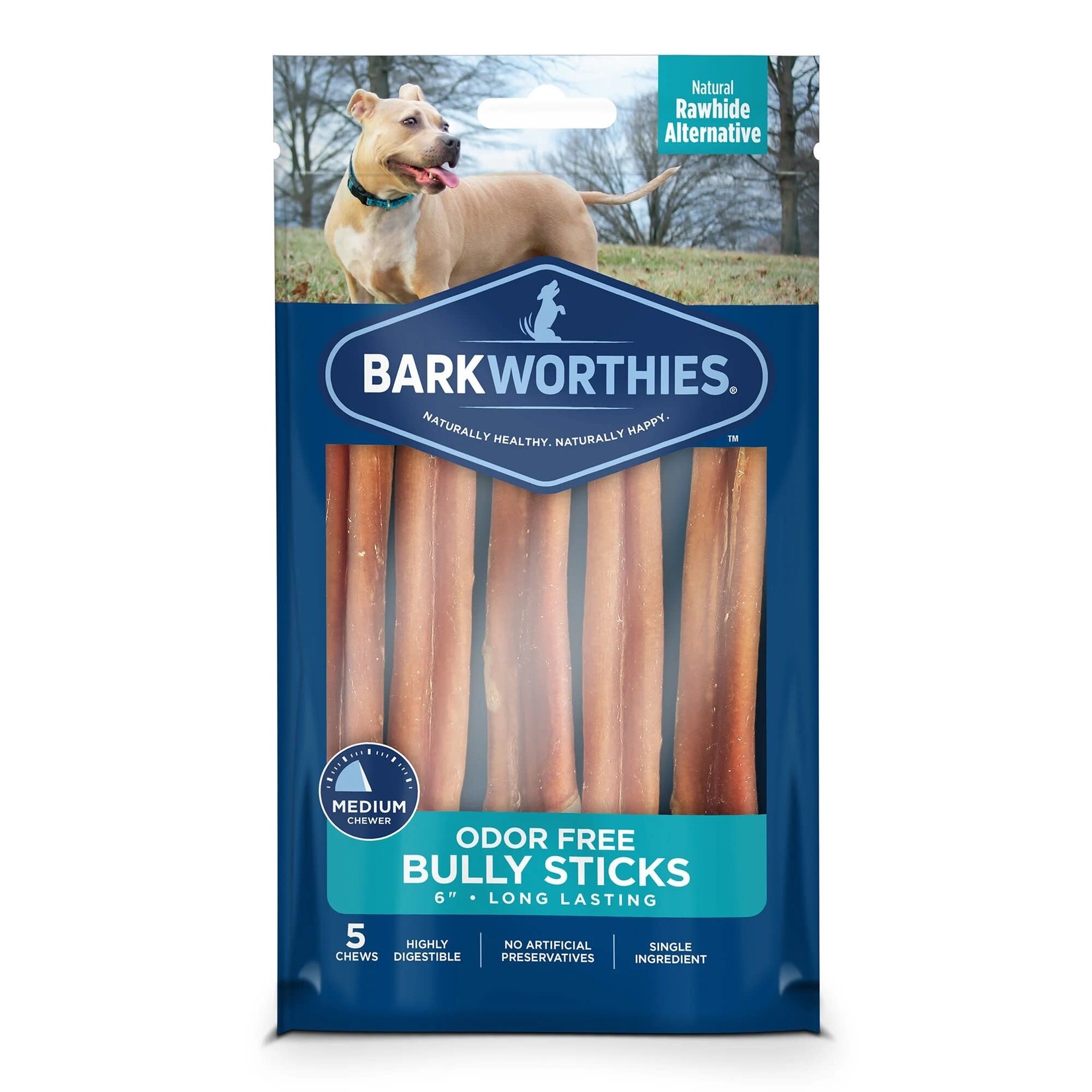 Barkworthies BARKWORTHIES Little Barkers Bully Sticks 4" Odor Free