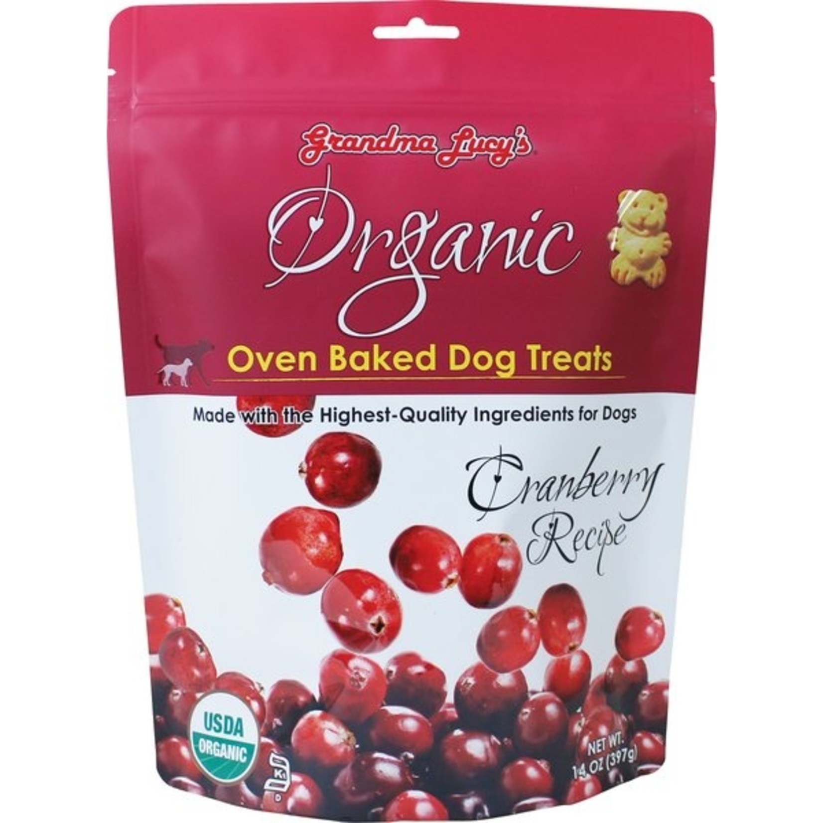 Grandma Lucy's Grandma Lucy's Dog Treats Organic Baked Cranberry 14oz