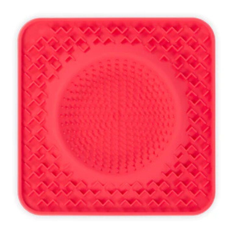 Messy Mutts Messy Mutts Silicone Framed Lick Bowl Mat Orang 10x10