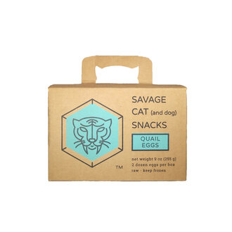 Savage Cat Savage Cat Frozen Quail Eggs 24/box