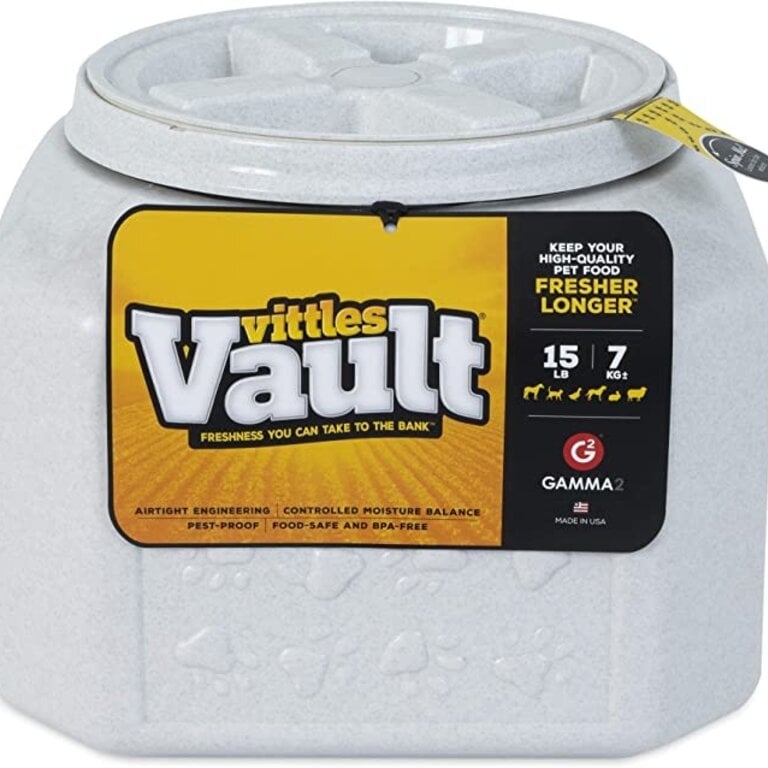 Petmate VITTLES VAULT OUTBACK PAW PRINTS 15 12X12X910 TALL