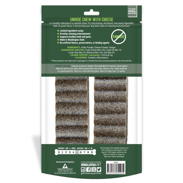 Himalayan HDC UNHIDE RAWHIDE FREE 2CT 6 OZ