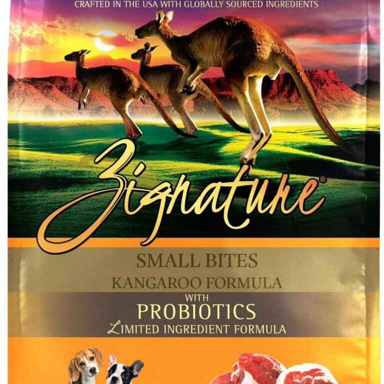 Zignature Zignature Dog Small Bites Kangaroo Formula 4#