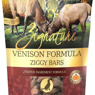 Zignature ZIG ZIGGY BARS TREAT VENISON 12 OZ