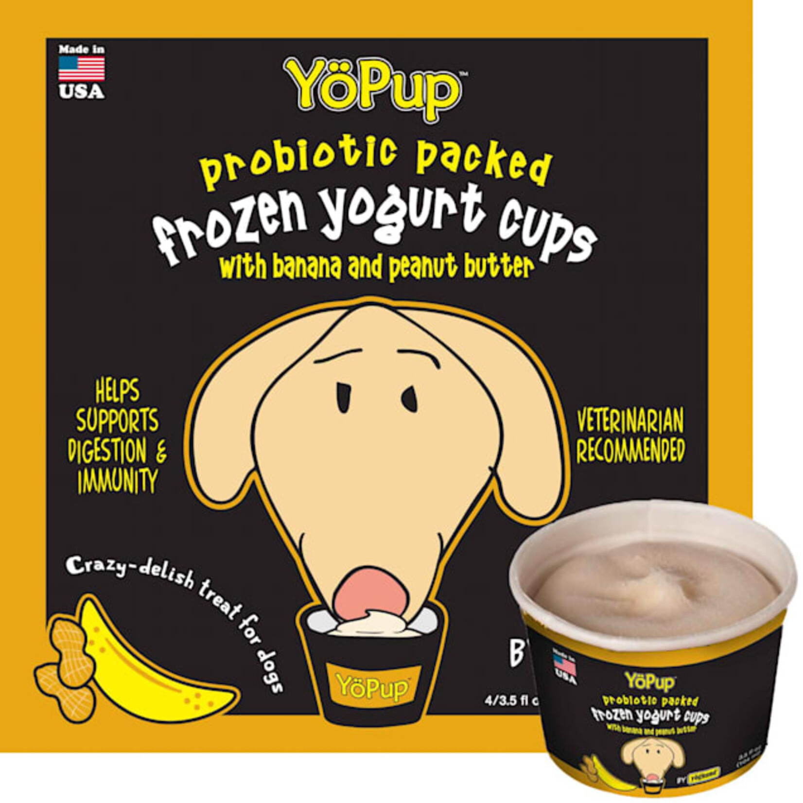 YoPup YoPup PB Banana Pack Frozen Yogurt 4/pk