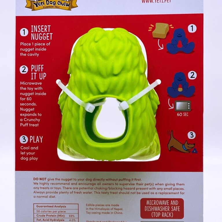 Yeti YETI HANGRY YETI PUFF & PLAY TOY Green