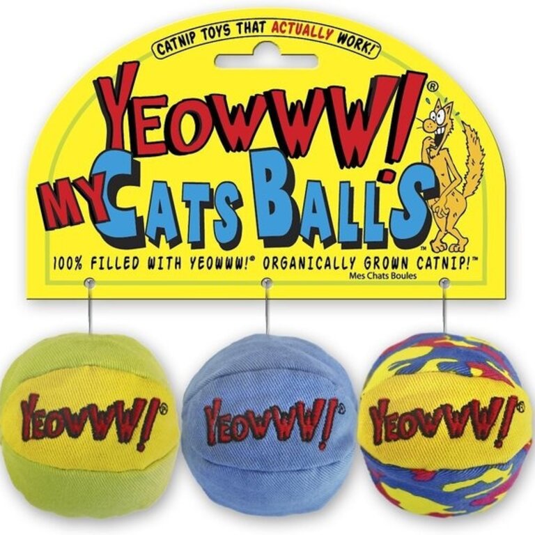 Yeowww Yeowww Catnip My Cat Balls 3 Pack
