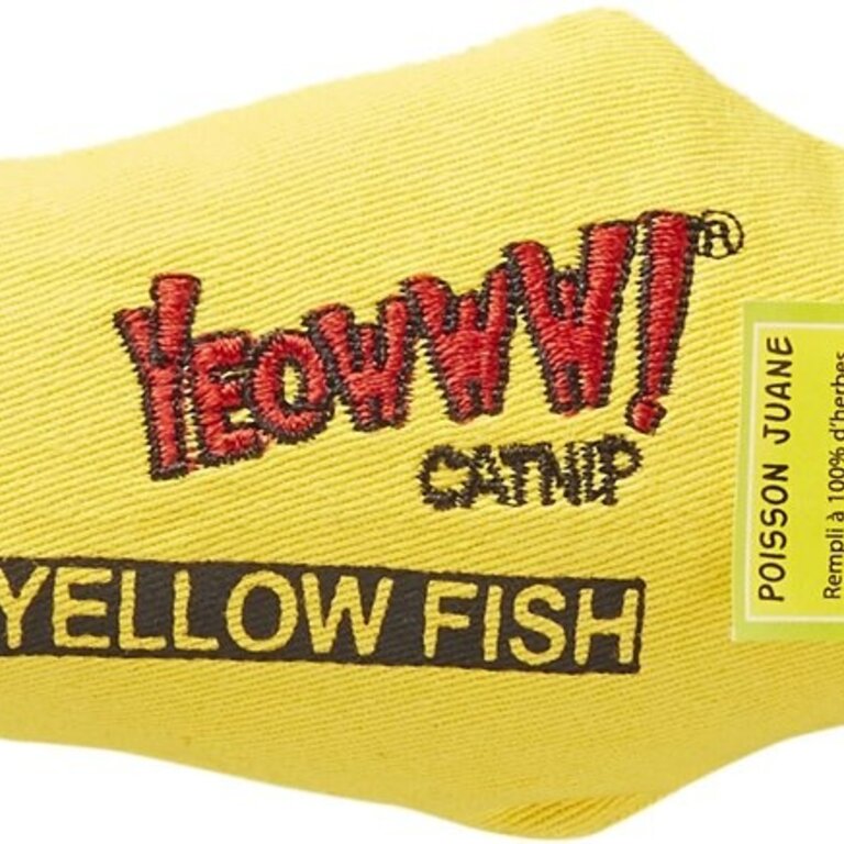 Yeowww Yeowww Catnip Fish Yellow