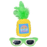 Multipet MULTIPET CAT MARGARITAVILLE 2pc CATNIP SUNGLASSES & PINEAPPLE