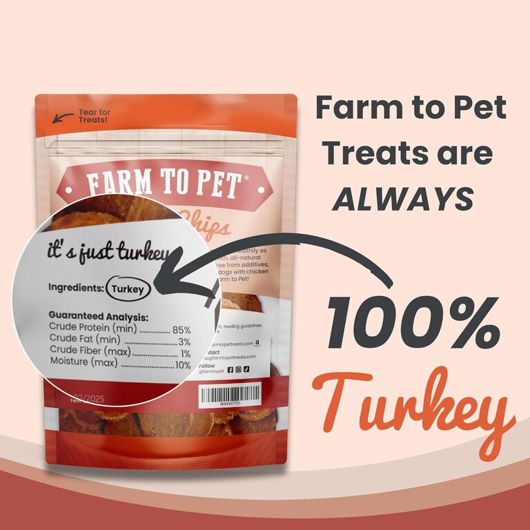 Farm to Pet Farm to Pet Turkey Chips 12 oz