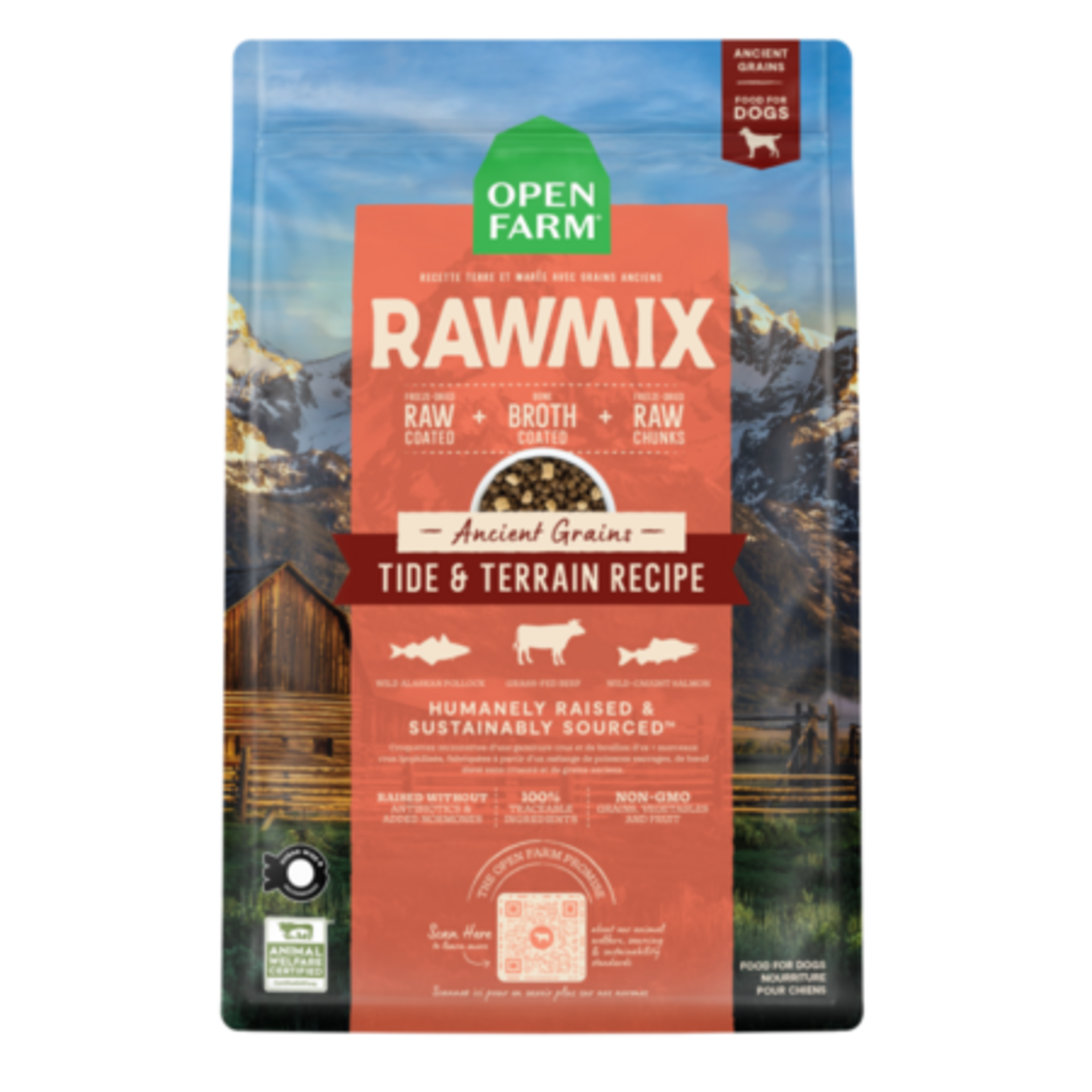Open Farm Open Farm Dog Dry Rawmix Tide & Terrain Ancient Grains 20#