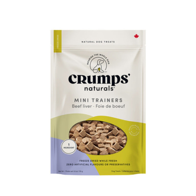 Crumps CRUMPS DOG TREATS MINI TRAINER FD BEEF LIVER 1.8 OZ