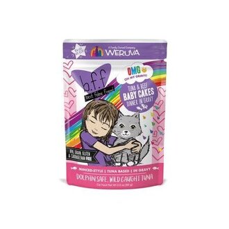 Weruva WERUVA BFF OMG POUCH 3 OZ TUNA & BEEF BABY CAKES 12/TR