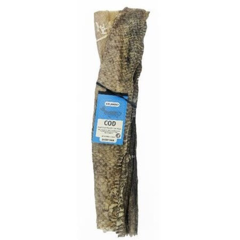 Icelandic Icelandic+ Dog Treat Cod Skin Stick 10" 2 pc
