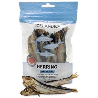 Icelandic Plus Dog Treat Herring Whole 3oz bag