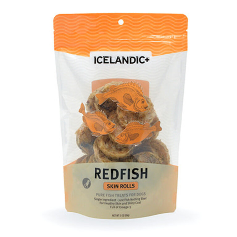 Icelandic Icelandic Plus Redfish Skin Rolls 3oz bag
