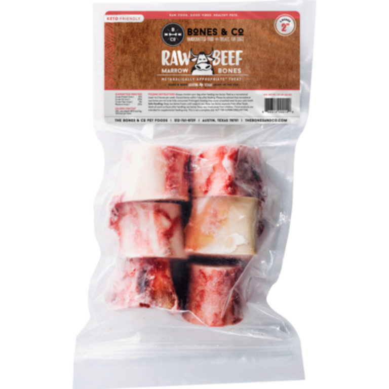Bones & Co. BONES & CO FRZN BEEF BONES 2" 6PK BAG