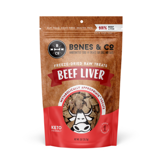 Bones & Co. BONES & CO FD DOG TREATS BEEF LIVER 2 OZ