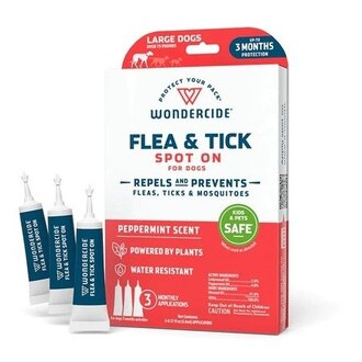 Wondercide WONDERCIDE FLEA TICK SPOT ON FOR DOGS LARGE PEPPERMINT