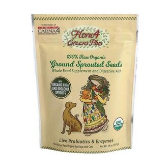 Carna4 Carna4: Flora4: Greens Plus Sprouted Seeds Topper 18oz