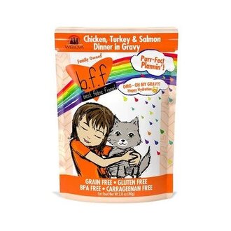 Weruva Weruva Cat BFF OMG Pouch GF Chicken, Turkey & Salmon - Purr Plan2.8z